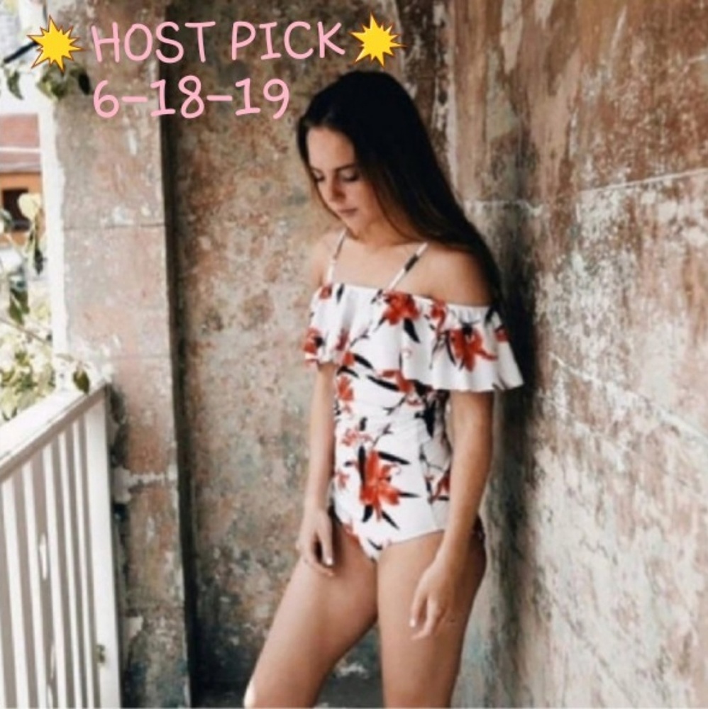 Wila White Ruffle Swimsuit